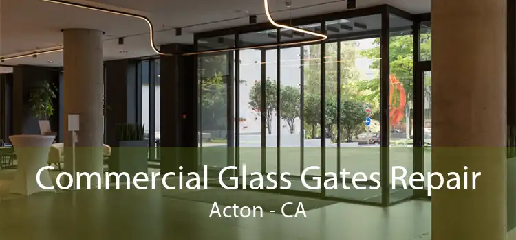 Commercial Glass Gates Repair Acton - CA